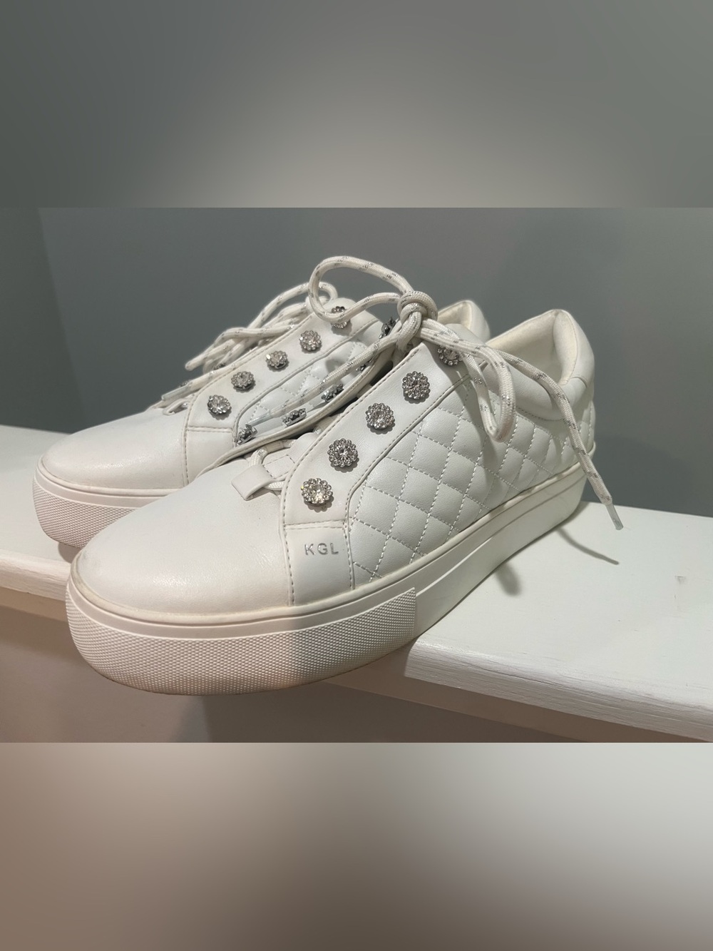 KURT GEIGER LONDON EU 40.5 US 9.5 Kurt Geiger London Liviah Platform Sneaker